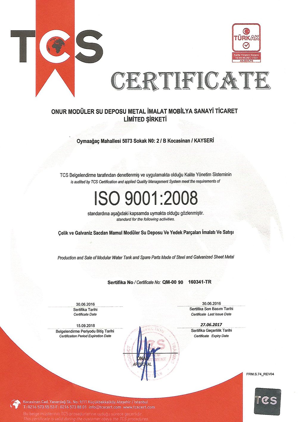 ISO 9001:2008